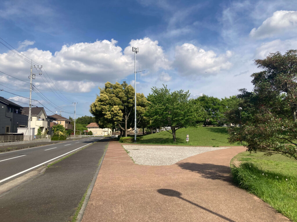 ひたち野おやま公園の駐車場