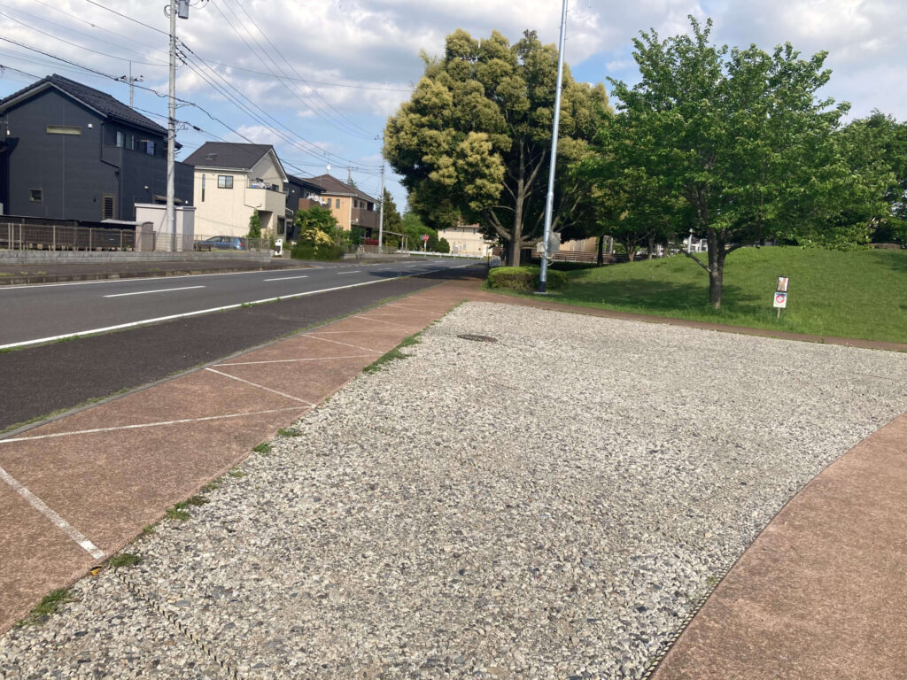 ひたち野おやま公園の駐車場