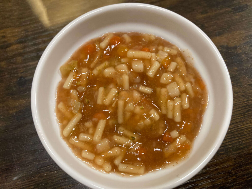 和光堂グーグーキッチンレバーと野菜のトマトパスタ